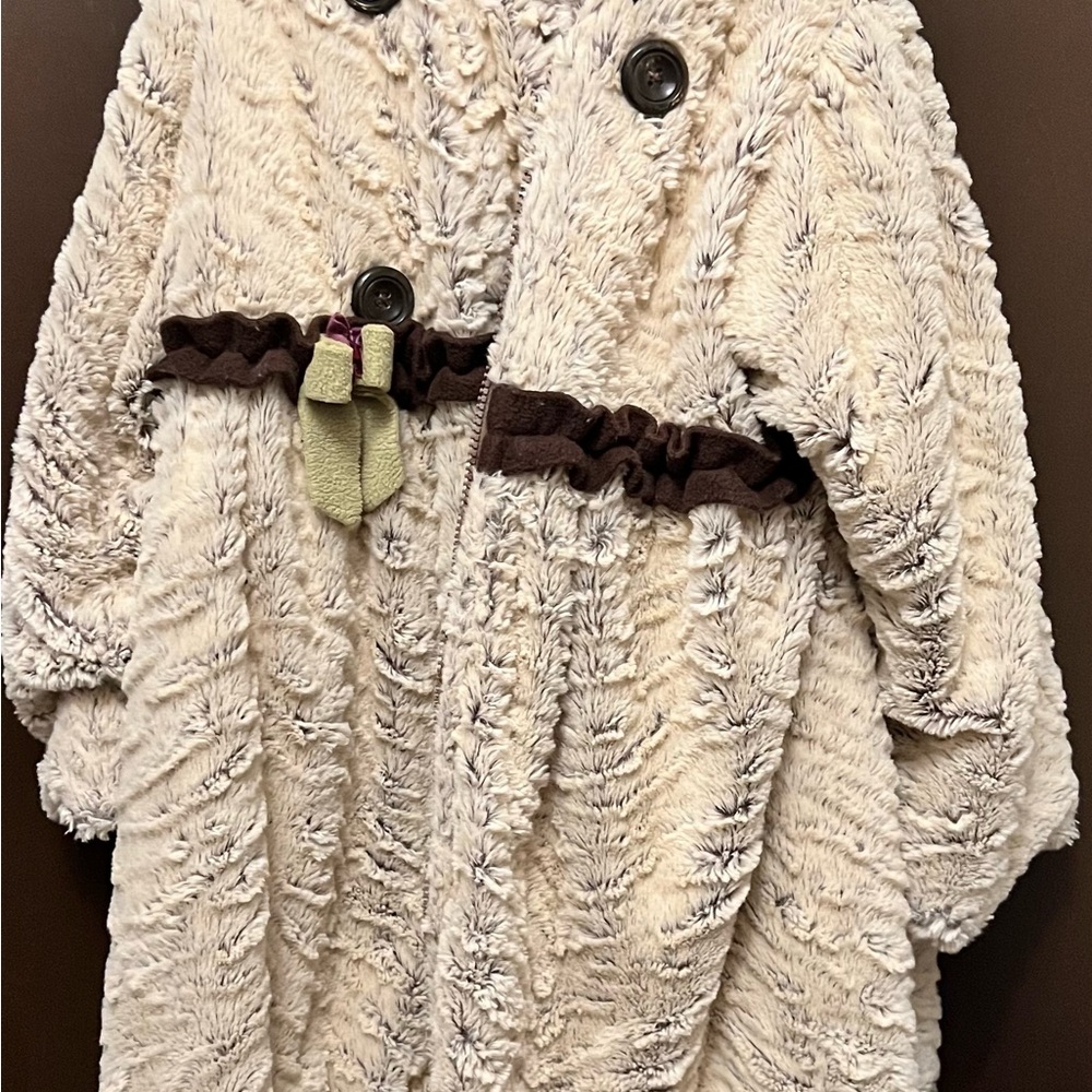 Cozy Faux Fur Coat with Button Details